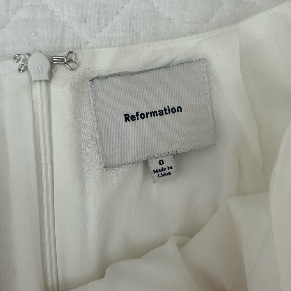 Reformation Laguna Two Piece Ivory - Size 0 - Picture 6 of 7